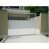 comprar portão de alumínio branco de correr Jardim Everest