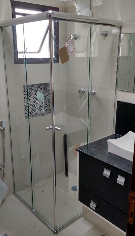 Venda de Box de Vidro para Banheiro Caierias - Box de Vidro para Banheiro Pequeno